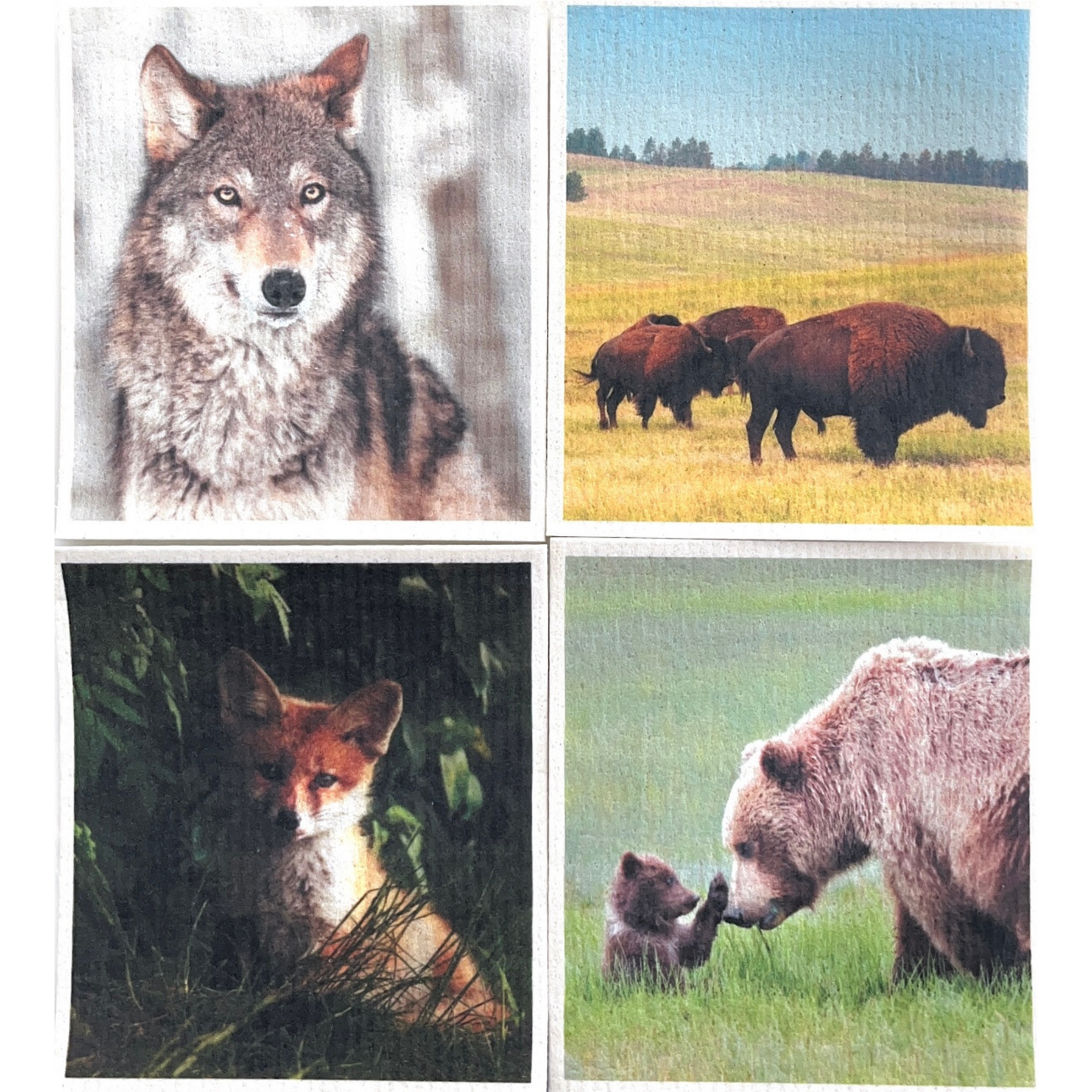 Swedish Dishcloth Wildlife Animals BUY 3 Get 1 & FREE shipping