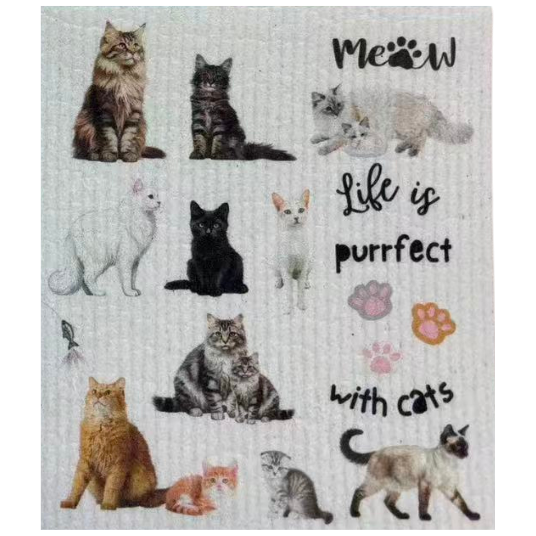 Swedish Dishcloth Canine & Feline Friends BUNDLE & SAVE | 6 for $30