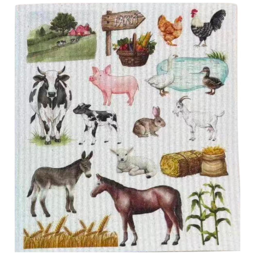 Swedish Dishcloth Wildlife Animals BUNDLE & SAVE | 6 for $30