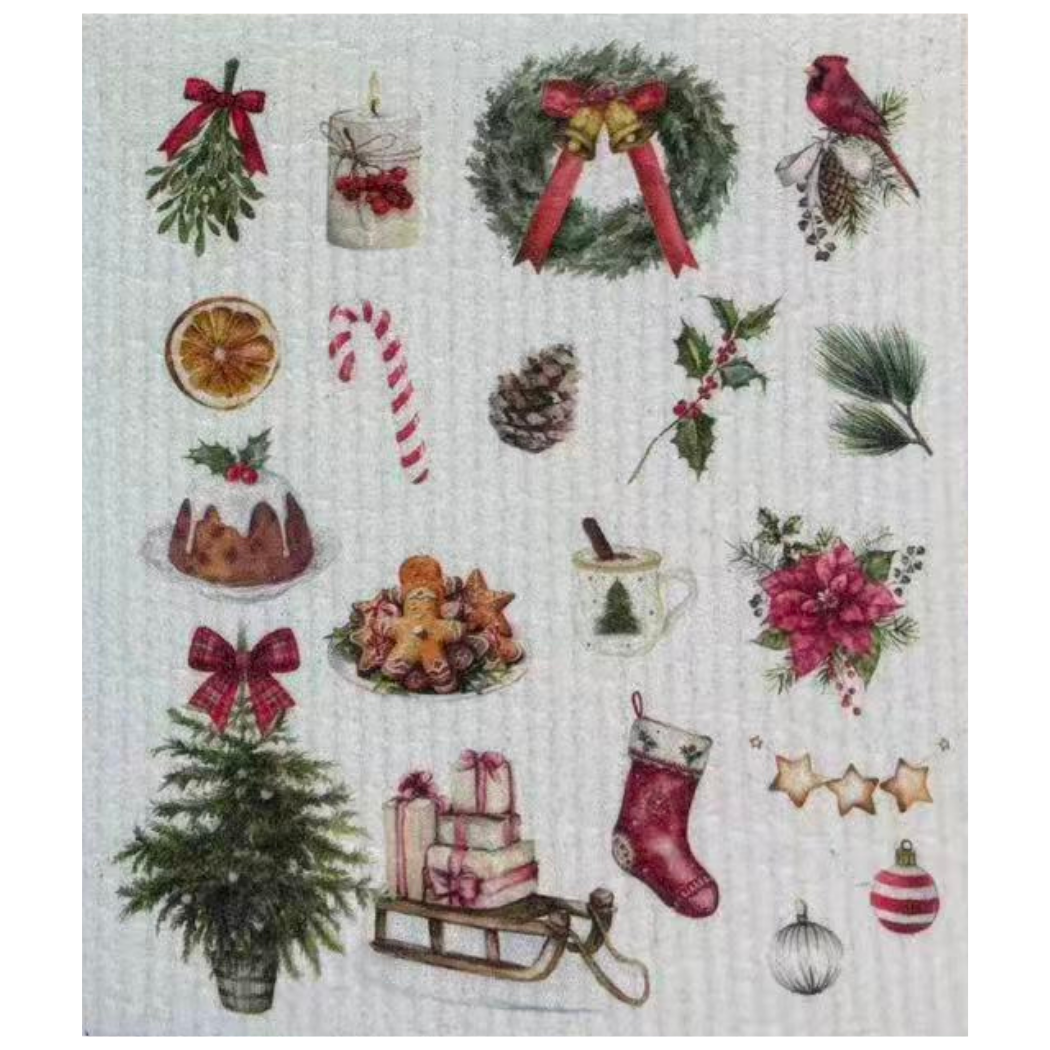 Swedish Dishcloth Holiday & Christmas BUNDLE & SAVE | 6 for $30