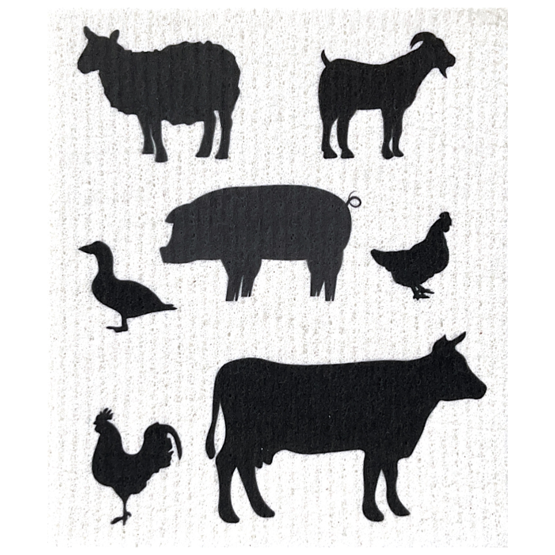 Swedish Dishcloth Wildlife Animals BUY 3 Get 1 & FREE shipping